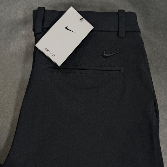 Nike Golf Pants Mens 33x30 Black Dri-FIT Standard Fit Performance AJ5489-010 New - Picture 1 of 9